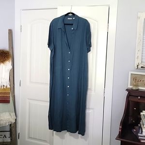 Nordstrom Linen Dress - Ever Green,Brown,Yellow,Spring Green,Crimson - Size 22W